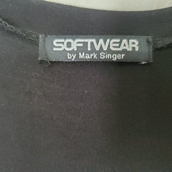 NWOT Softwear By Mark Singer Asymmetric Flowy Dress Sleeveless Midi Tank Dress - Picture 6 of 14